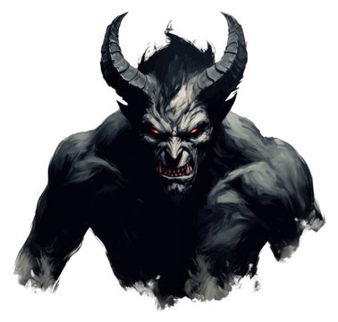 PNG Devil mammal black aggression.