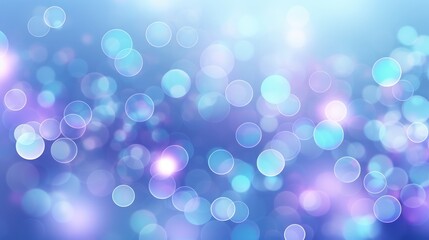 Abstract Blue and Purple Bokeh Background