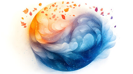 Windy Day Illustration