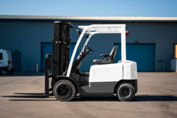 Forklift png product mockup, transparent design