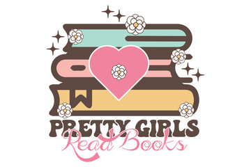 Book Lover SVG typography T shirt design