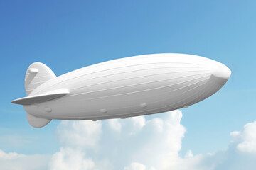 Zeppelin png mockup, airship, transparent design