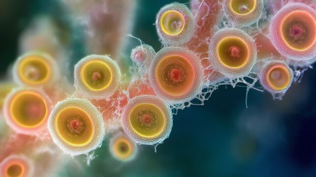 fungal spore, demonstrating its unique structure
