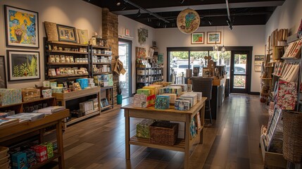 Fototapeta premium gift shop with unique items and gift wrapping services
