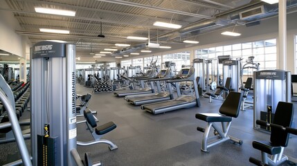 gym with state-of-the-art equipment