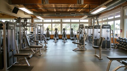 gym with state-of-the-art equipment