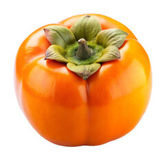 Sweet Persimmon Isolated on Transparent Background, Ideal for Unique Culinary Creations and Healthy Eating