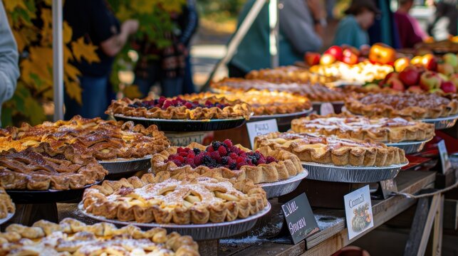 Harvest Festival Pie Contest: Delicious Apple, Pumpkin, and Berry Pies on Display