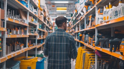 home improvement store with a variety of tools and helpful staff