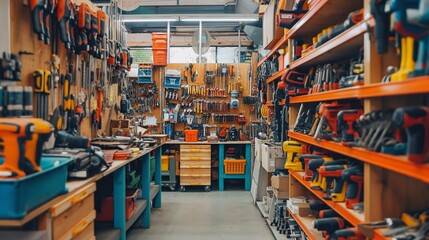 home improvement store with a variety of tools