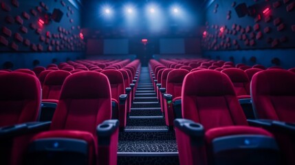 movie theater with comfortable seats