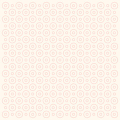 Asian background motif in oriental geometric style. Beige peach circle seamless pattern for wrapping, banner, fabric, texture. Japanese spring decorative ornament template. Vector pattern background