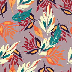 textile design with cute flowers pattern image