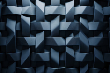 Obraz premium A close up of a blue and black patterned wall