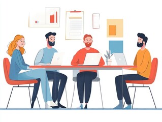 business meeting in office