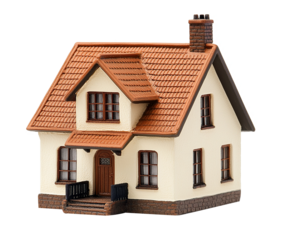 House model isolated on transparent background