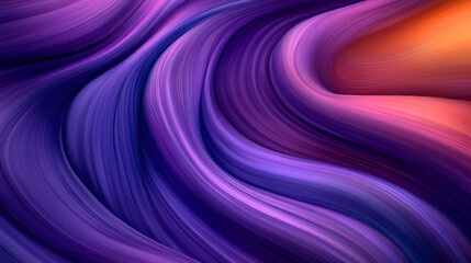 Swirling abstract patterns of purple and orange hues create a vibrant, dynamic composition in an artistic expression of color and movement