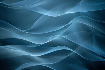 Obraz premium The image is a blue wave with a lot of detail