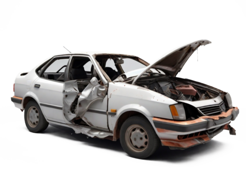 broken car