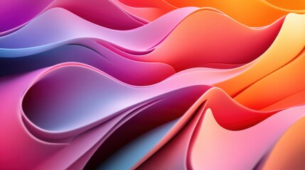 Abstract Colorful Wavy Pattern.