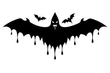 Halloween vector Illustration design with Fake blood on white background