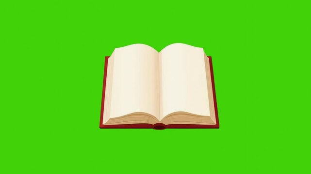 Open book icon on a green background
