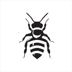 insect, animal, cartoon, fly, isolated, bug, vector, Bee Vector illustration  ,illustration, nature, white, macro, bee, black, beetle, spider, pest, wildlife, tattoo, wasp, cute, drawing, ant, wing, f