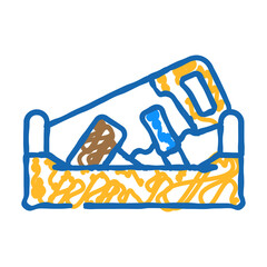 toy tools baby doodle icon sketch vector. toy tools baby sign. isolated symbol illustration