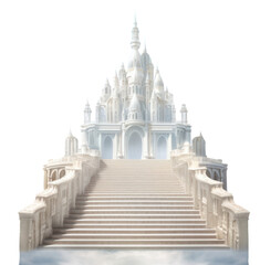 Fototapeta premium PNG Heaven architecture staircase landscape.