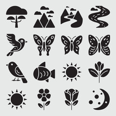 Fototapeta premium set of icons