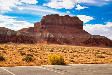 Fall at Wild Horse Butte in Goblin Valley State Park in Utah