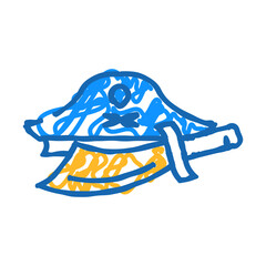 dress up pretend play toy child doodle icon sketch vector. dress up pretend play toy child sign. isolated symbol illustration