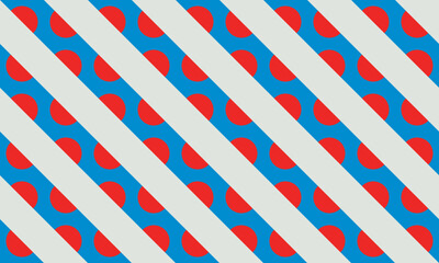 Geometric seamless pattern of semicircles and diagonal lines. Perfect for printing, design and textiles