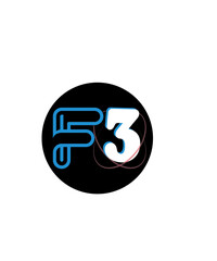  F3 Logo Design for Adventure, Exploration, and Technology Branding