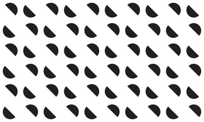 Black half circle diagonal stacked geometric seamless pattern. Perfect for printing, design and textiles