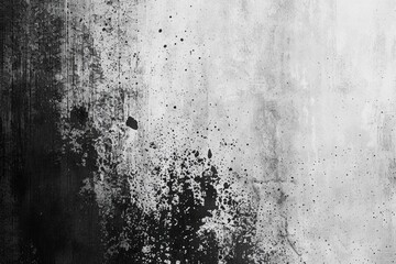 Close-up shot of a dirty wall with cracks and imperfections