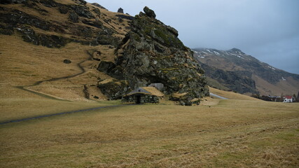 cave Rutshellir mountain Hrutafell