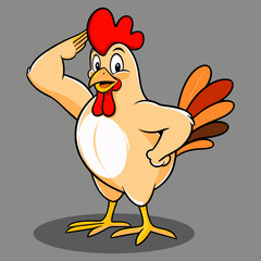 cartoon chicken design