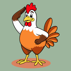 cartoon chicken design