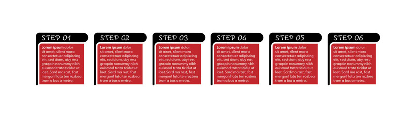 Infographic design with 6 options or steps. Infographics for business concept.