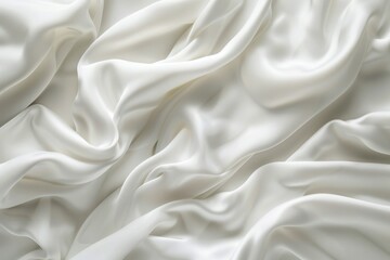 Obraz premium A detailed shot of white fabric texture
