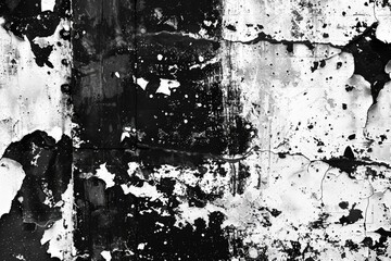 Old peeling paint on a worn-out wall