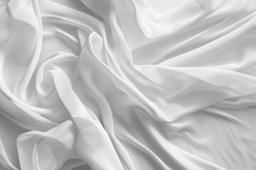 A detailed look at a piece of white fabric