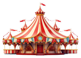 PNG Tent recreation carousel circus.