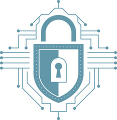 Cybersecurity lock icon representing digital data protection, network security, encryption technology, safeguarding sensitive information, preventing cyber threats, ensuring privacy, secure online com © SolaruS