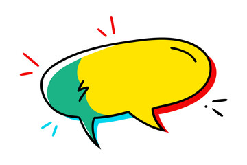 Creative Small Dashed Line Speech Bubble Vector Illustration for Engaging Content





