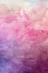 Fototapeta premium A beautiful watercolor painting of a pink and blue sky with fluffy clouds