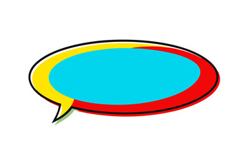 Creative Oval Shaped Comic Speech Bubble Vector Design for Eye Catching Content
