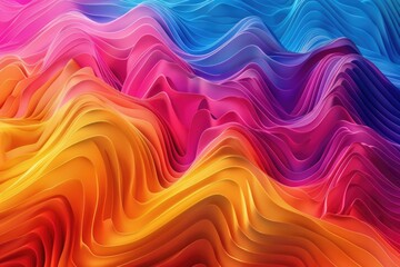 Obraz premium A colorful background featuring wavy lines