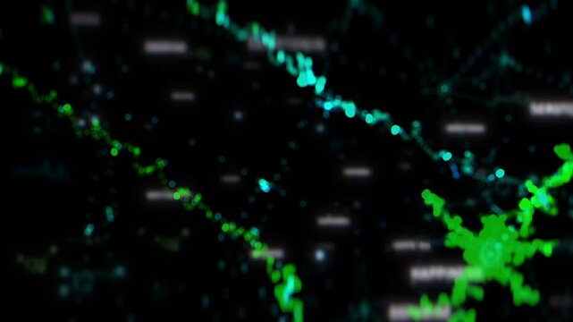 Brain Chemistry with hormones and emotions, 3d animation Concept. Mental Health and hormones Oxytocin, serotonin, dopamine, endorphins, Brain Chemistry